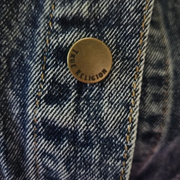 True Religion - NWT Vintage Denim Dress with Red Hoodie - Picture 8 of 15